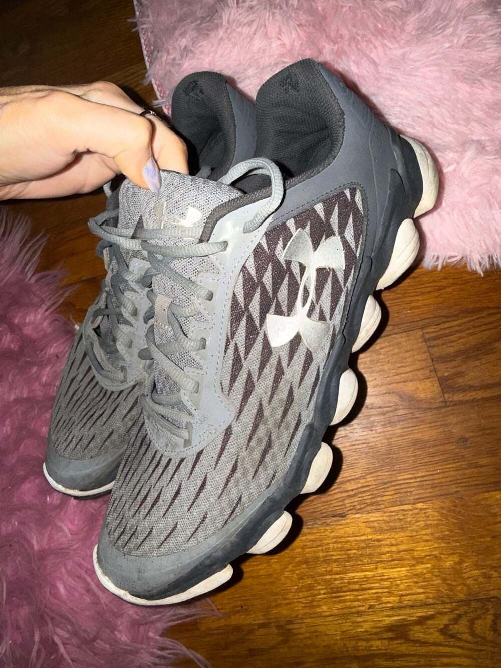 Under Armour Athletic Sneakers Gray Black